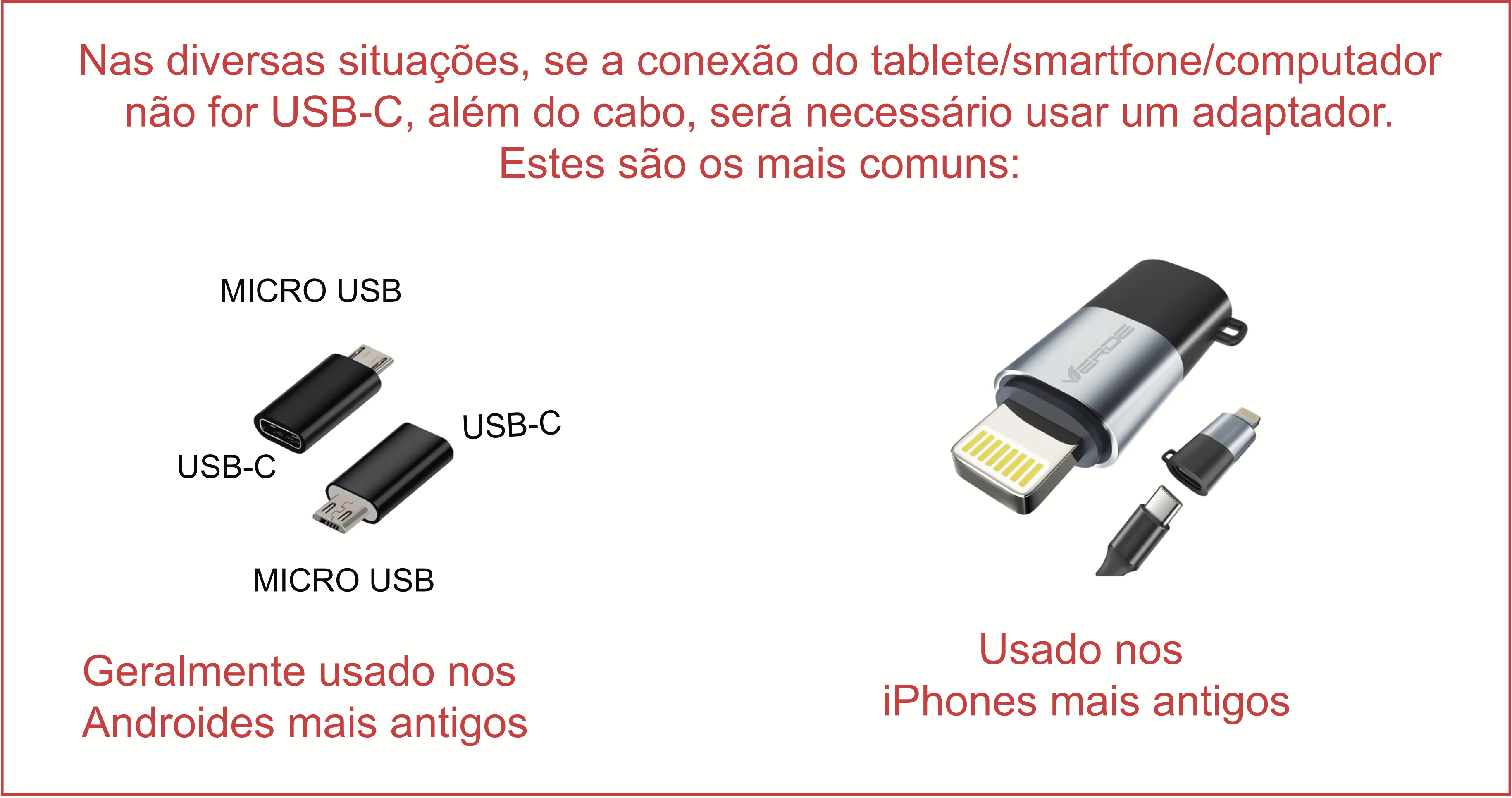 Common adapter examples for MIDI and USB connections